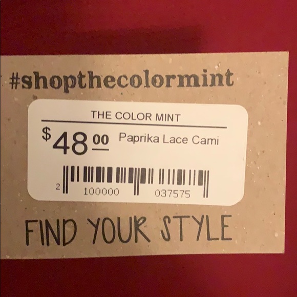 NWT! Dex Paprika Lace Cami!! - Picture 4 of 5